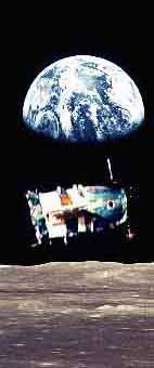 In lunar orbit